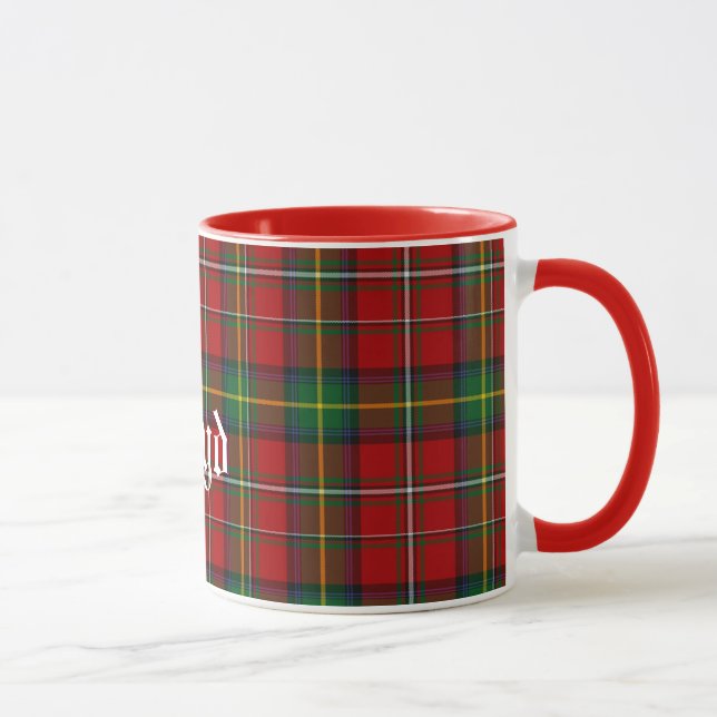 Kundenspezifischer traditioneller Boyd Tartan Tasse (Rechts)