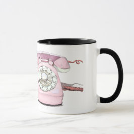 Kundenspezifischer Vintager rosa Tasse
