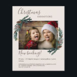 Kundenspezifischer Weihnachts-Foto-Flyer Flyer<br><div class="desc">Kundenspezifischer Weihnachts-Foto-Flyer, Beige. Editieren Sie einfach Ihr Produkt, indem Sie Ihr Foto hochladen und Ihren Text eingeben. Sie können den Schriftart, die Farbe und die Position individuell durch "weitere Personalisierung" auswählen.</div>
