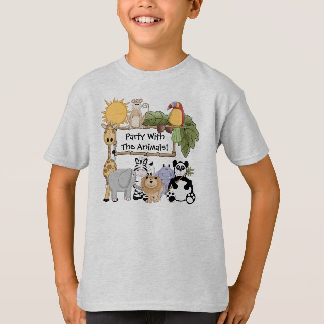 Kundenspezifischer Zoo-Tier-T - Shirt (Vorderseite)