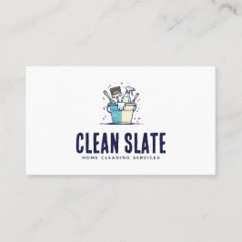 Kundenspezifischer Zuhause-Reinigungs-Service QR F Visitenkarte