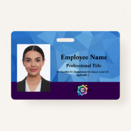 Kundenspezifisches Abzeichen mit Foto, Strichcode, Ausweis