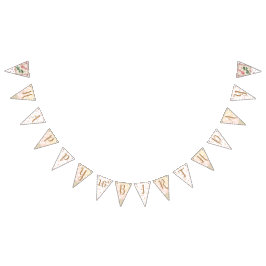 Kundenspezifisches Alters-schäbige rosa Wimpelkette