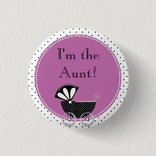 Kundenspezifisches Baby-Duschen-Party bin ich die Button