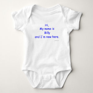 Kundenspezifisches Baby   hallo mein Name ist….u Strampler
