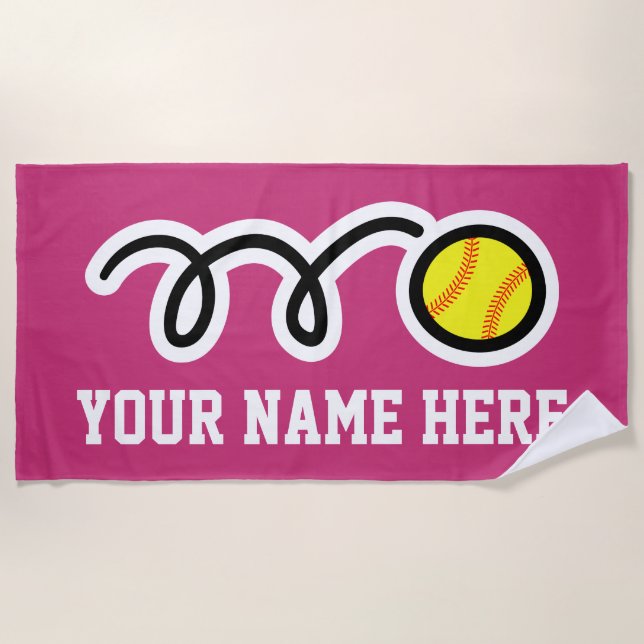 Kundenspezifisches Badetuchgeschenk mit gelbem Strandtuch (Vorderseite)