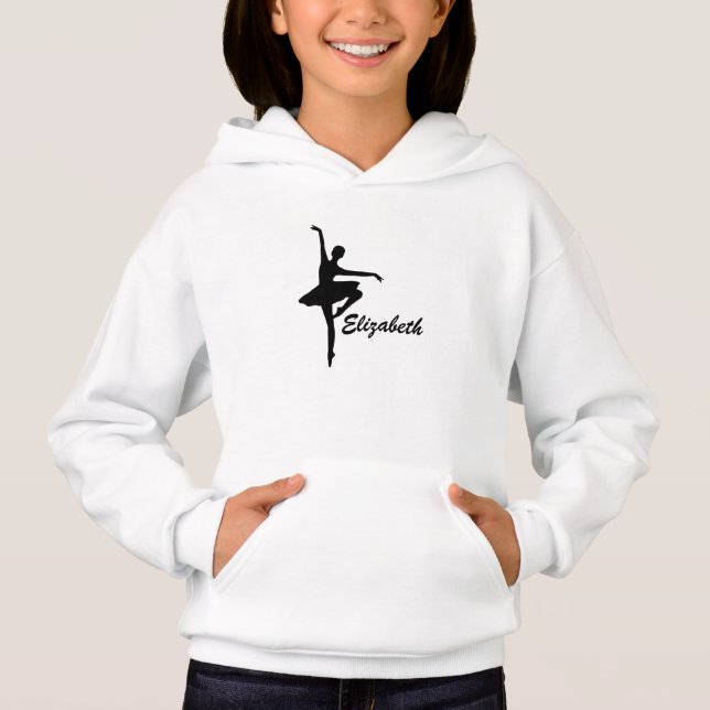 Kundenspezifisches Ballerina-Rosa Hoodie (Vorderseite)