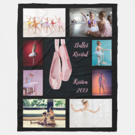 Kundenspezifisches Ballett-Schuh-Foto Fleecedecke