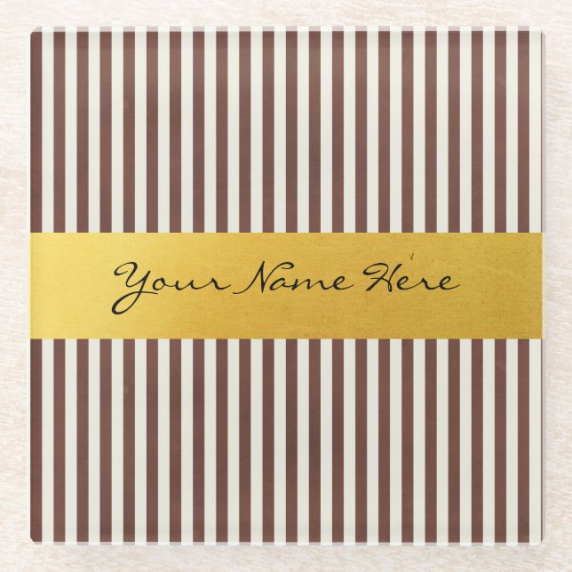 Kundenspezifisches Brown u. vertikale Glasuntersetzer (Vorderseite)