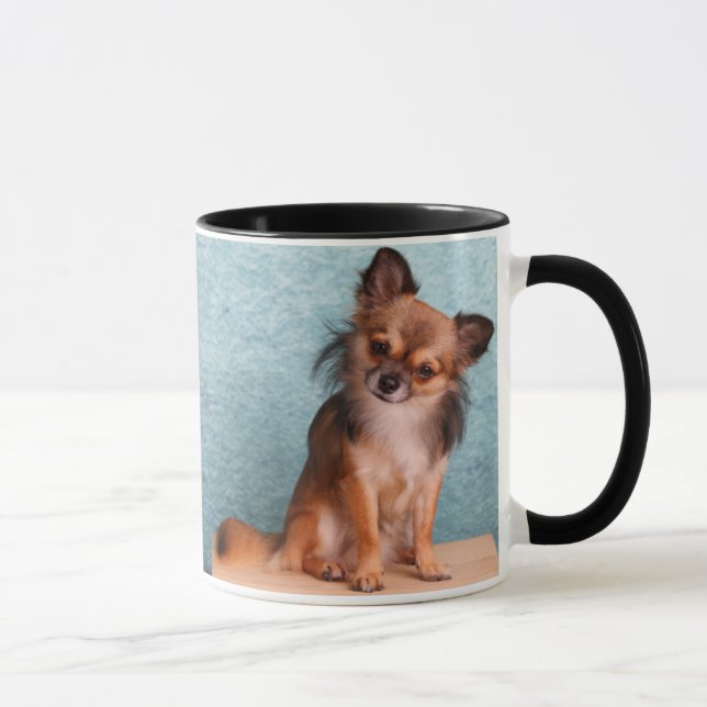 Kundenspezifisches Chihuahua-HundeFoto Tasse (Rechts)
