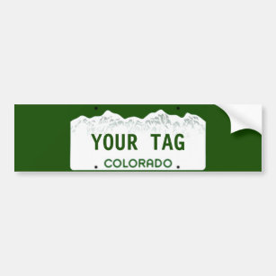 Kundenspezifisches Colorado-Kfz-Kennzeichen Autoaufkleber