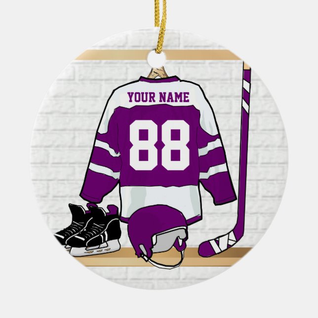 Kundenspezifisches Eis-Hockey Jersey Keramikornament (Vorne)