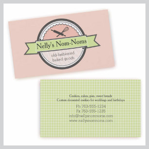 kundenspezifisches Farbbäckerei-Rollen-Button Visitenkarte