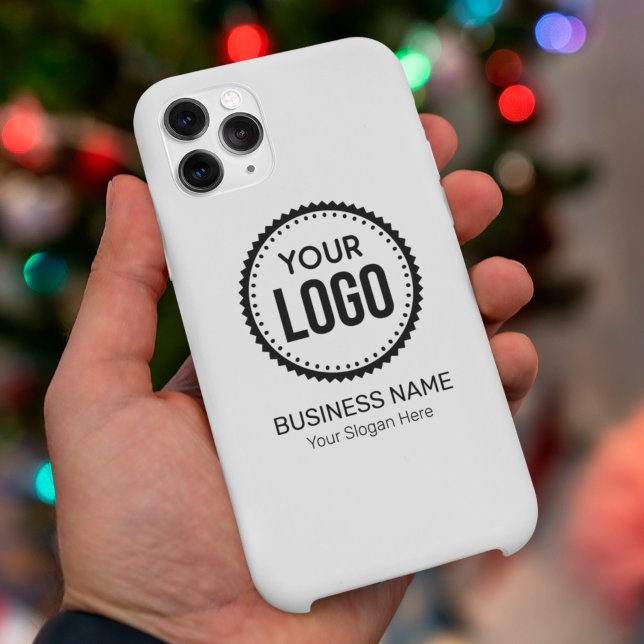 Kundenspezifisches Firmenlogo und Slogan mit Werbe Case-Mate iPhone Hülle (Von Creator hochgeladen)