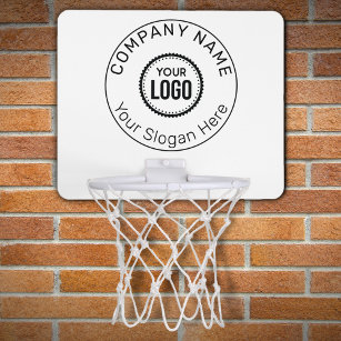Kundenspezifisches Firmenlogo und Slogan mit Werbe Mini Basketball Netz