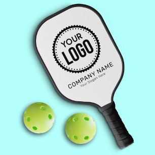Kundenspezifisches Firmenlogo und Slogan mit Werbe Pickleball Schläger
