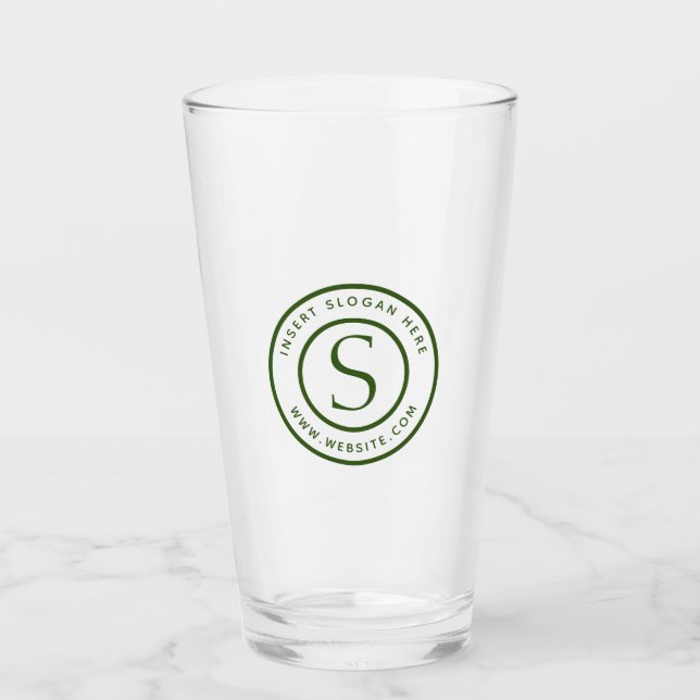 Kundenspezifisches förderndes Monogramm Forest Glas (Vorderseite)