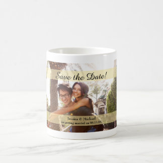 Kundenspezifisches Foto, das Save the Date Wedding Tasse