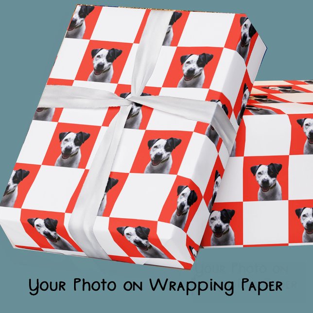 Kundenspezifisches Foto für Weihnachts-Rot und Wei Geschenkpapier (Von Creator hochgeladen)