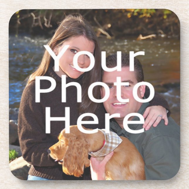 Kundenspezifisches Foto-Getränk-Untersetzer-Set Untersetzer (Vorderseite)