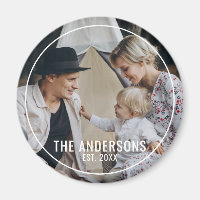 Kundenspezifisches Foto mit Familienname und fests