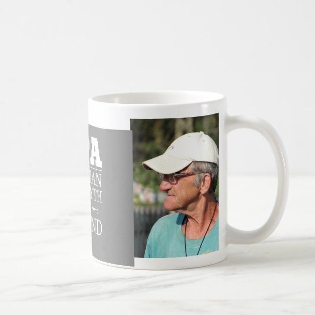 Kundenspezifisches Foto Opa die Legende Tasse (Rechts)