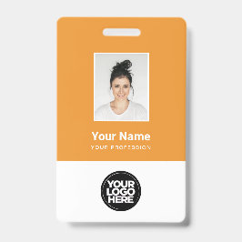 Kundenspezifisches Foto, Qr-Code, Logo, Name Ausweis