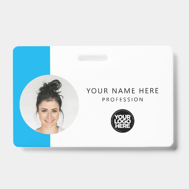 Kundenspezifisches Foto, QR-Code, Logo, Name Ausweis (Vorderseite)