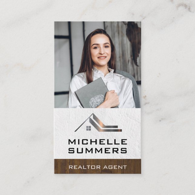 Kundenspezifisches Foto | Real Anwesen Business Ca Visitenkarte (Vorderseite)