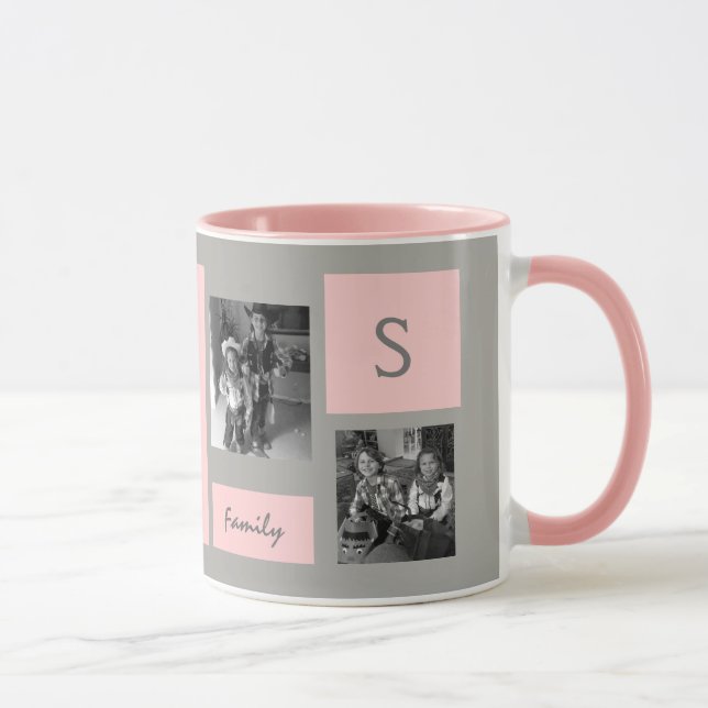 Kundenspezifisches Foto-rosa Tasse (Rechts)
