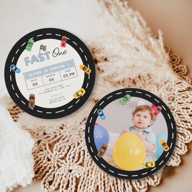 Kundenspezifisches Foto, Schnell ein Rennwagen Jun Einladung (Von Creator hochgeladen)