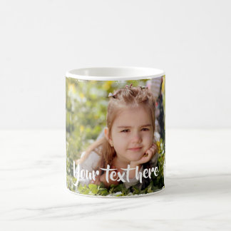 Kundenspezifisches Foto-Text-Rosa-weiße Farbe Kaffeetasse