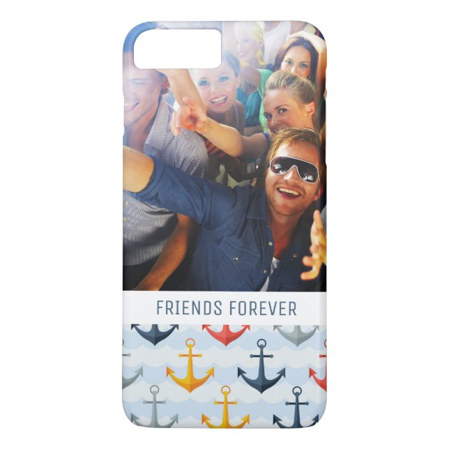 Kundenspezifisches Foto-u. Text-Seemuster mit Case-Mate iPhone Hülle (Rückseite)