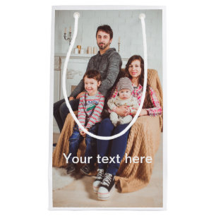 Kundenspezifisches Foto und/oder Text Kleine Geschenktüte