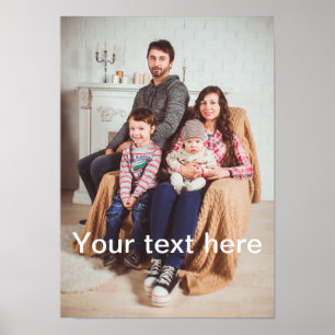 Kundenspezifisches Foto und/oder Text Poster