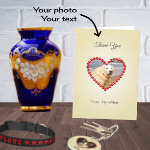 Kundenspezifisches Foto Vielen Dank Karte
