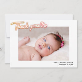 Kundenspezifisches Foto Vielen Dank. Personalisier Ankündigung