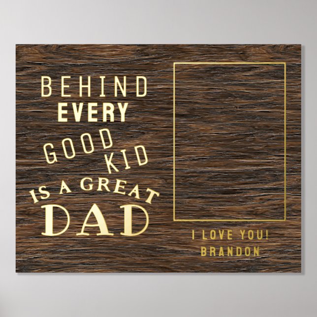 Kundenspezifisches Foto von großem Vater mit Kind Foliendrucke (Vorderseite)