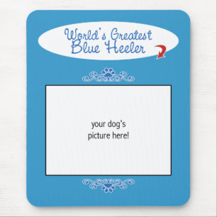 Kundenspezifisches Foto! Weltbestes blaues Heeler Mousepad