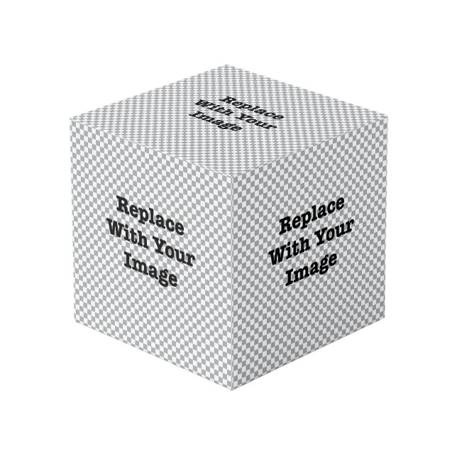 Kundenspezifisches Foto Würfel (Vorderseite Schrägansicht)