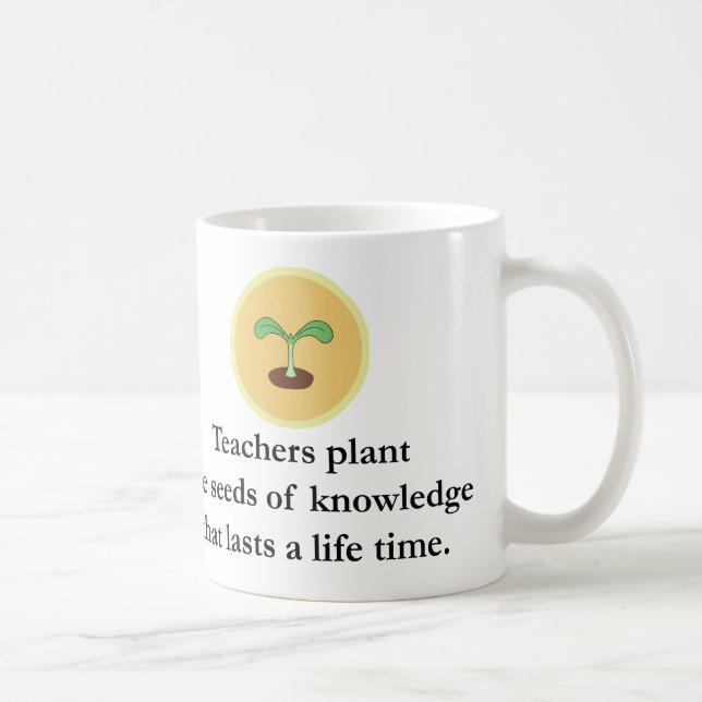 Kundenspezifisches Geschenk für Lehrer Tasse (Rechts)