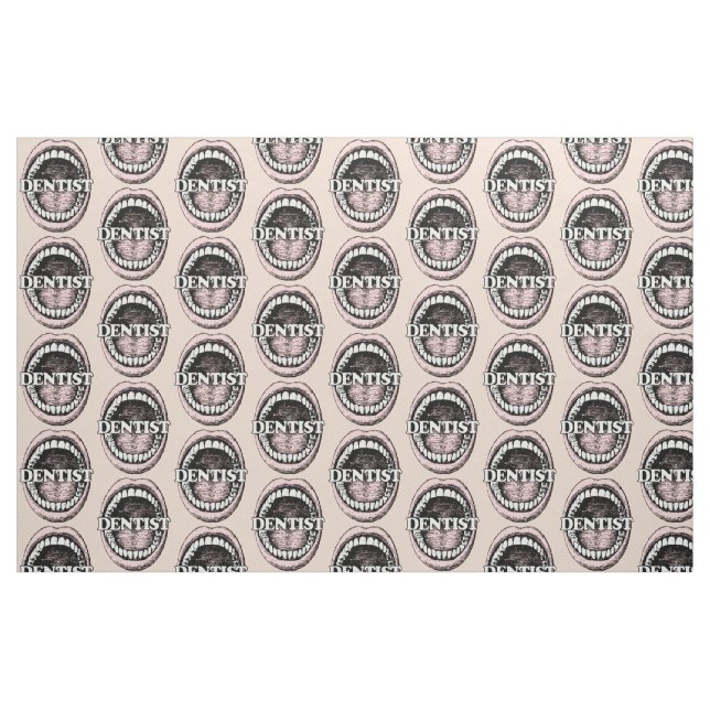 Kundenspezifisches Gewebe des Zahnarztes Farb Stoff (Fat Quarter (45,7 x 55,9 cm))