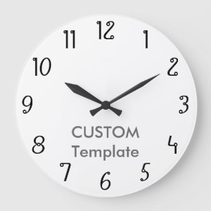 Kundenspezifisches großes 10,75" RUNDE Wanduhr