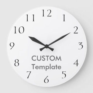Kundenspezifisches großes 10,75" RUNDE Wanduhr