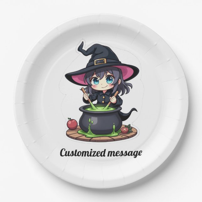 Kundenspezifisches Halloween-Party für Kinder Pappteller (Vorderseite)