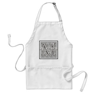 Kundenspezifisches Hochzeitsmonogramm Schürze