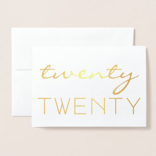 Kundenspezifisches Jahr 2020 Modernes glückliches  Folienkarte