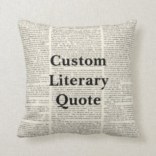 Kundenspezifisches literarisches Zitat, Kissen