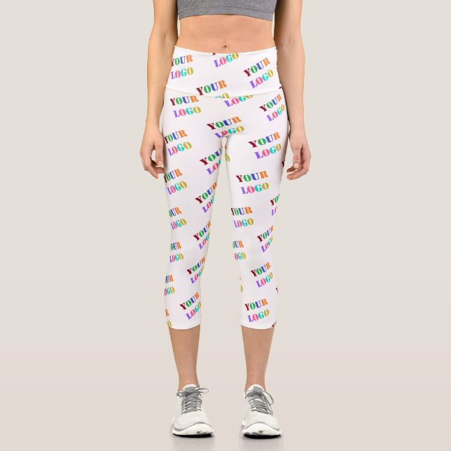 Kundenspezifisches Logo-Foto Werbeaktion Personali Capri Leggings (Vorderseite)