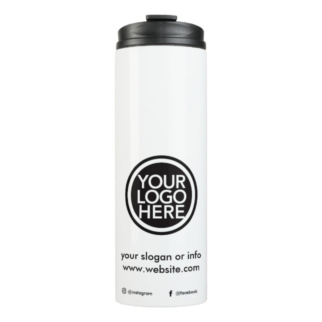 Kundenspezifisches Logo für Werbeaktionen Thermosbecher (Vorderseite)
